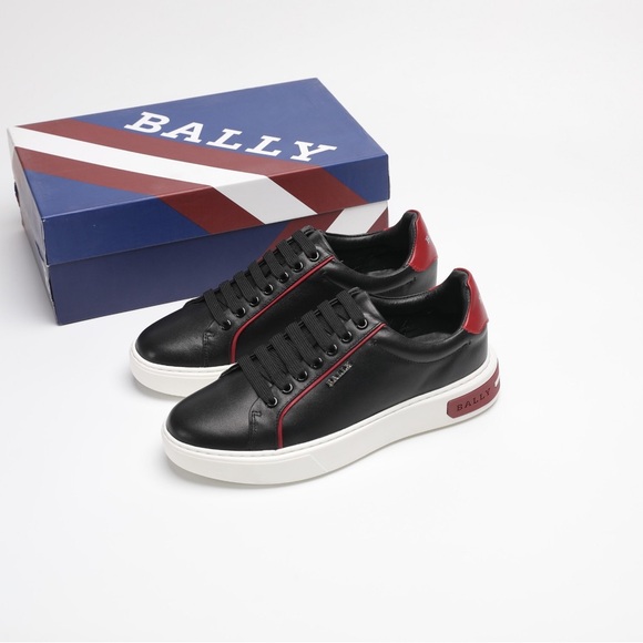 Bally Black and Red Sneakers - Picture 4 of 6